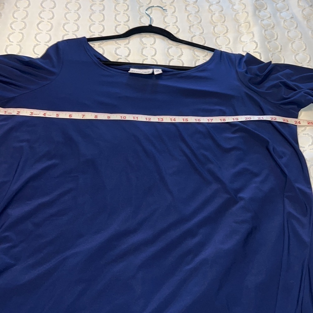 Attitudes Blue tunic 1x petite - Picture 5 of 6